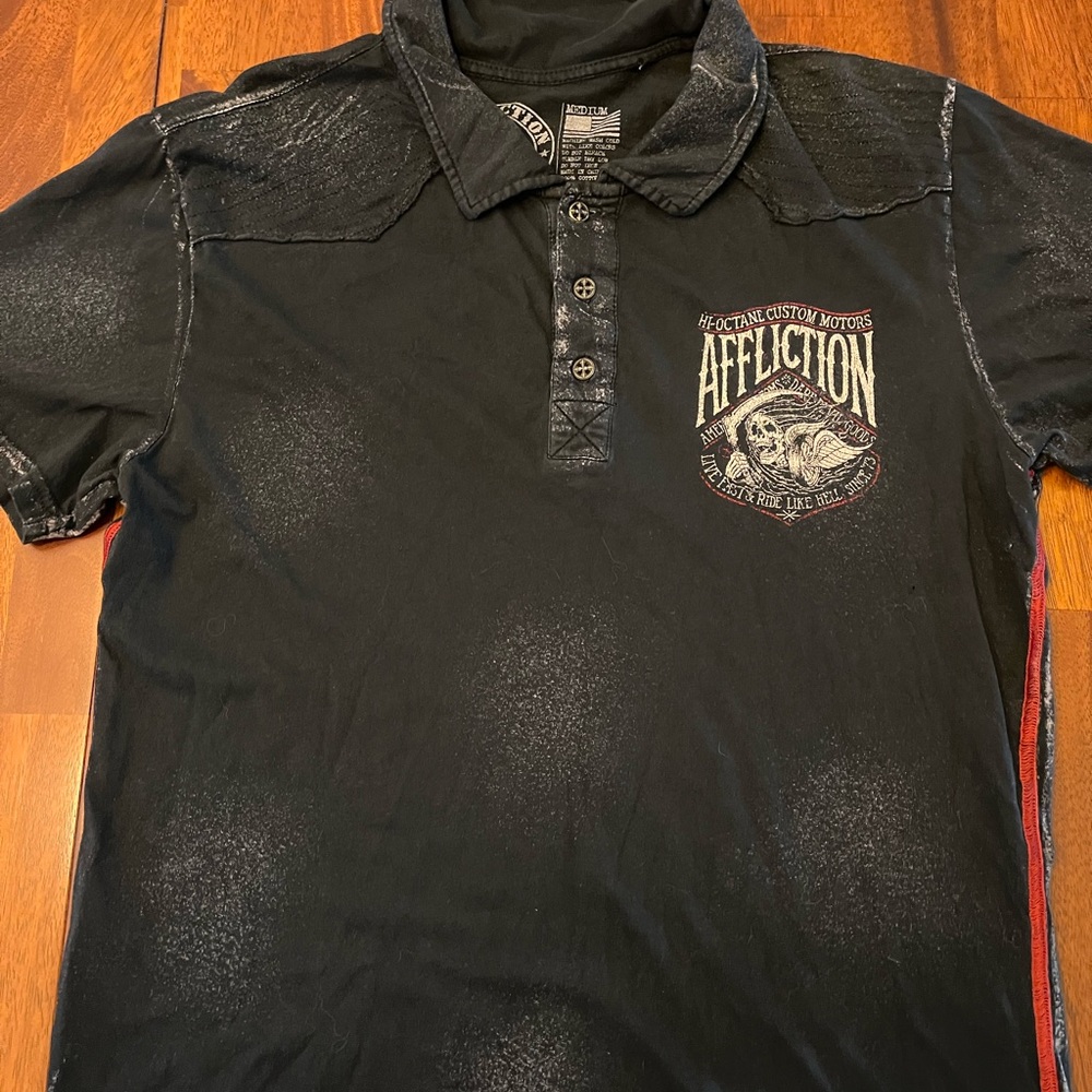 Affliction polo Men’s medium